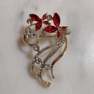 Festive Floral Brooch